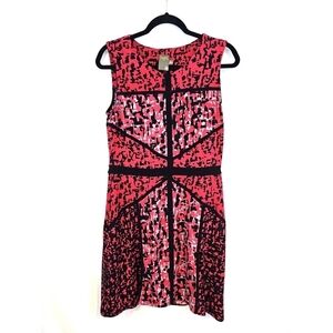 Taylor Size 10 Pink Black Sleeveless Dress